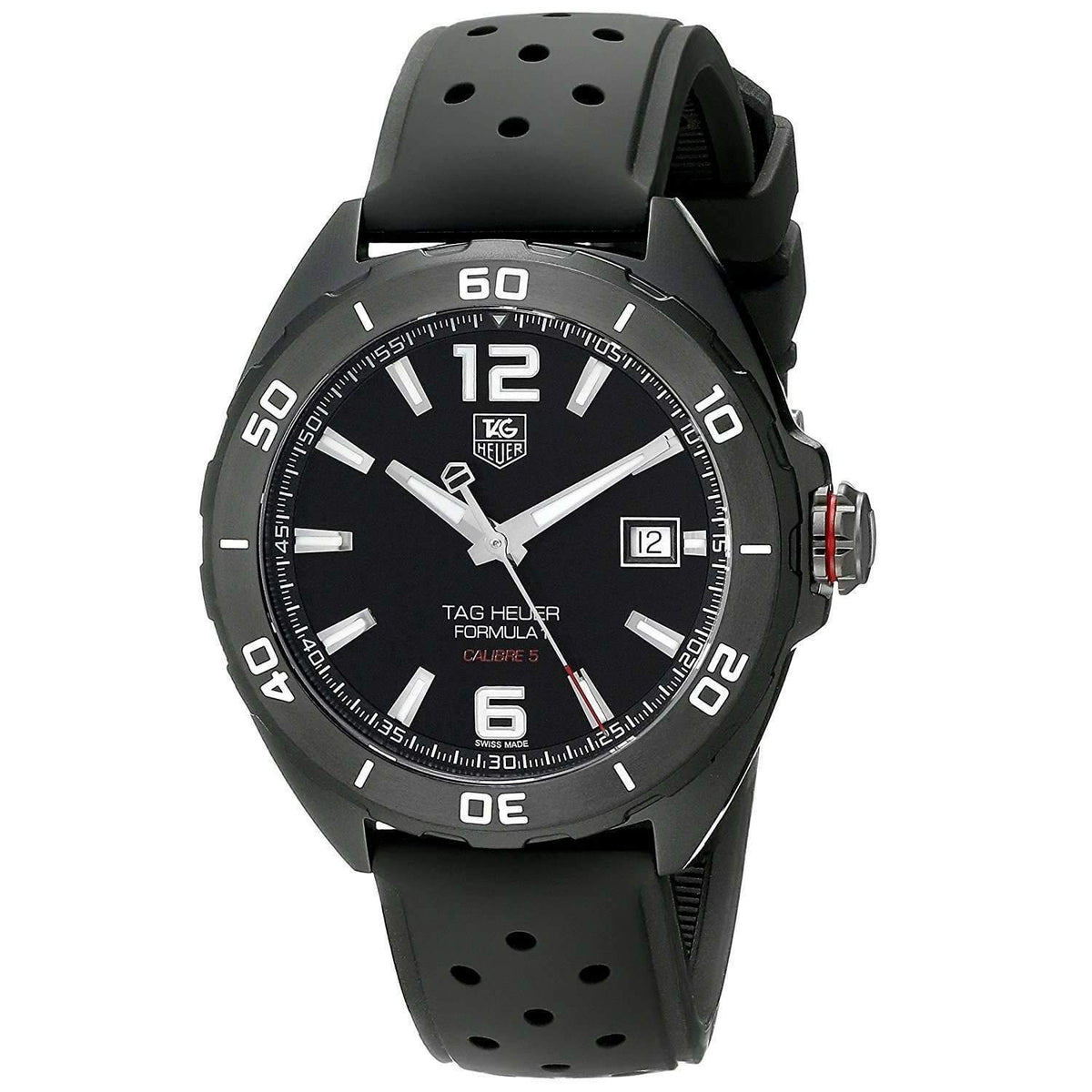  Shop Authentic Tag Heuer Formula 1 Automatic Black Dial Black Rubber Strap Watch for Men - WAZ2115.FT8023 - Luxxuri