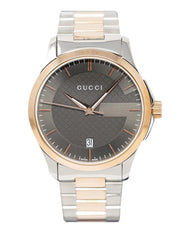  Shop Authentic Gucci G Timeless Grey Dial Two Tone Steel Strap Watch For Men - YA126446 - Luxxuri