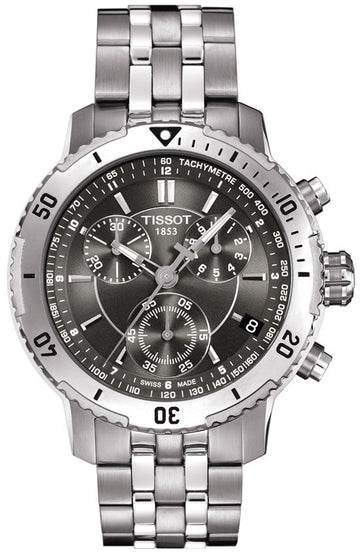  Shop Authentic Tissot PRS 200 Grey Dial Chronograph Grey Dial Silver Steel Strap Watch For Men - T067.417.11.051.00 - Luxxuri