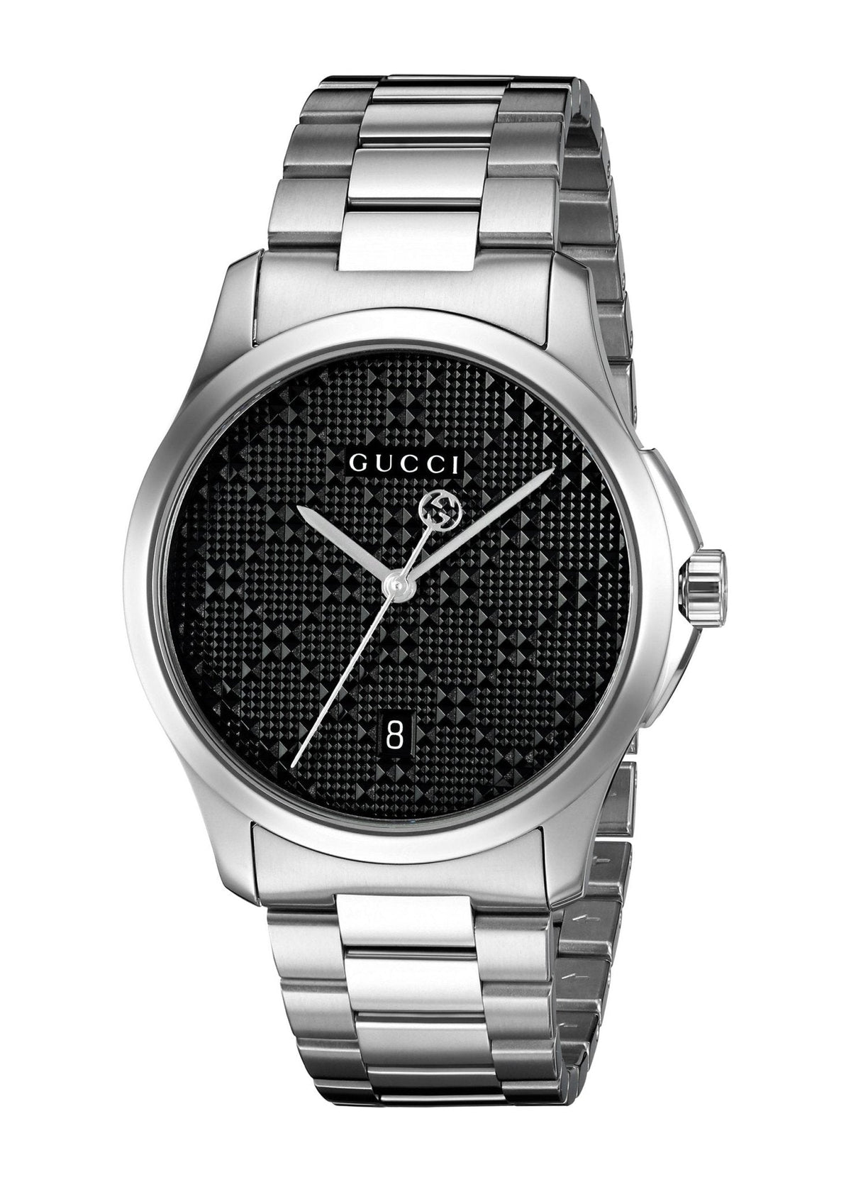 Shop Authentic Gucci G Timeless Quartz Stainless Steel Black Dial 27mm Watch For Men - YA126522 - Luxxuri