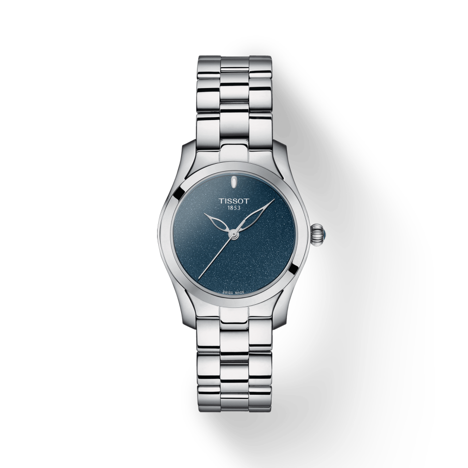  Shop Authentic Tissot T Wave Donna Blue Dial Silver Steel Strap Watch For Women - T112.210.11.041.00 - Luxxuri