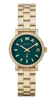  Shop Authentic Marc Jacobs Baker Green Dial Gold Steel Strap Watch for Women - MBM3249 - Luxxuri