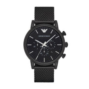  Shop Authentic Emporio Armani Sport Chronograph Black Dial Black Mesh Bracelet Watch For Men - AR1968 - Luxxuri