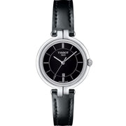  Shop Authentic Tissot T Lady Flamingo Black Dial Black Leather Strap Watch For Women - T094.210.16.051.00 - Luxxuri