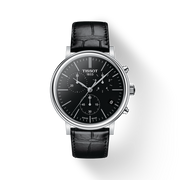  Shop Authentic Tissot Carson Premium Chronograph Black Dial Black Leather Strap Watch For Men - T122.417.16.051.00 - Luxxuri