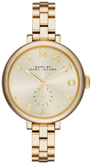  Shop Authentic Marc Jacobs Sally Champagne Gold Dial Gold Steel Strap Watch for Women - MBM3363 - Luxxuri