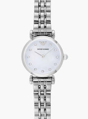  Shop Authentic Emporio Armani Gianni Blue Dial Silver Steel Strap Watch For Women - AR1961 - Luxxuri