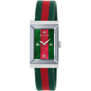  Shop Authentic Gucci G-Frame Mother of Pearl Dial Two Tone Nylon Strap Watch For Women - YA147404 - Luxxuri
