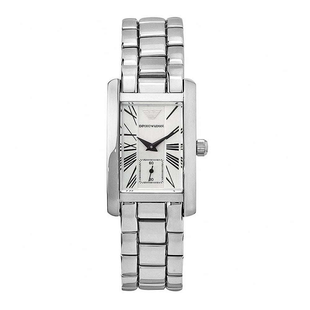 Shop Authentic Emporio Armani White Dial Silver Stainless Steel Watch For Women - AR0146 - Luxxuri