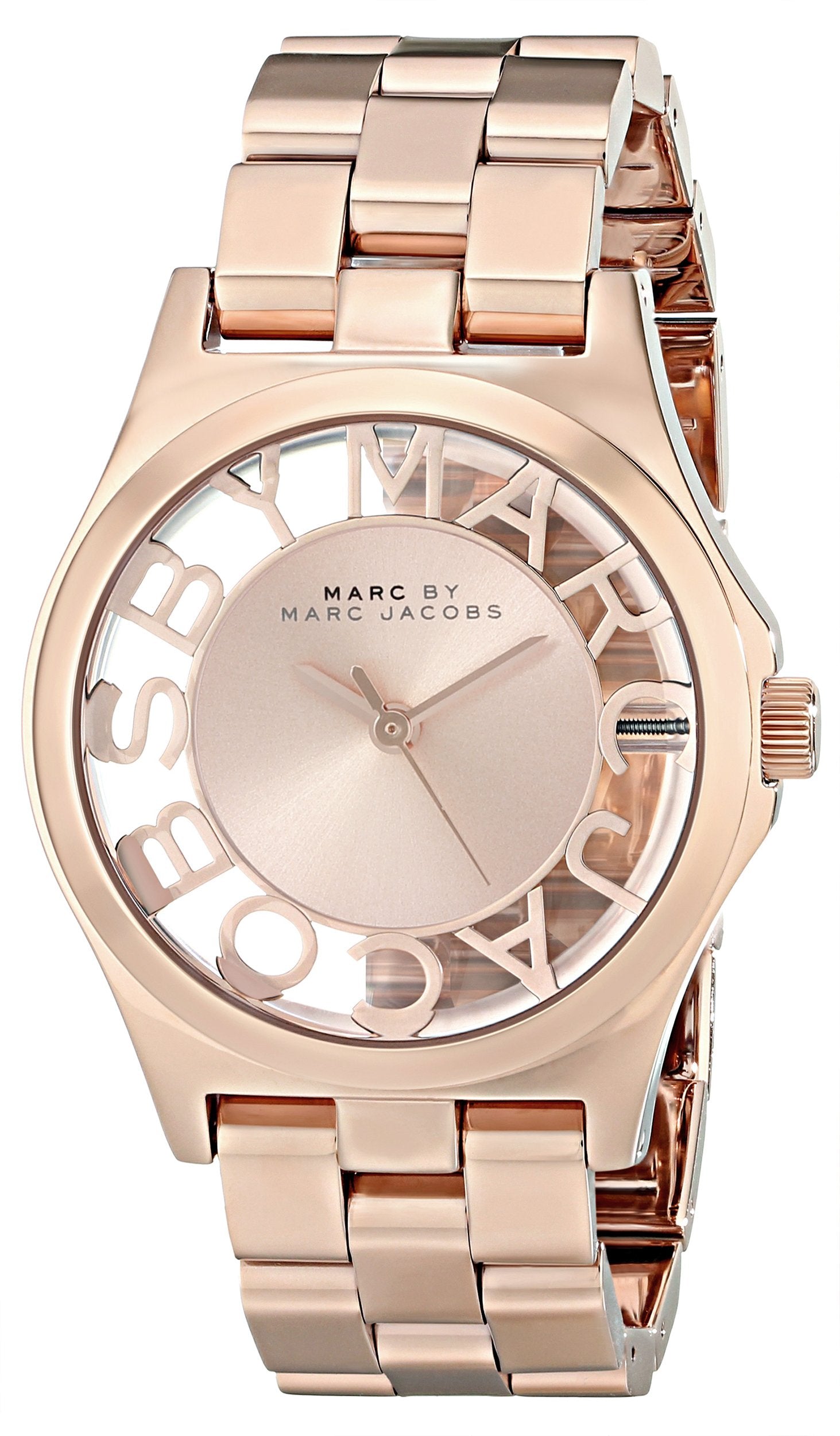  Shop Authentic Marc Jacobs Henry Rose Gold Dial Rose Gold Steel Strap Watch for Women - MBM3293 - Luxxuri