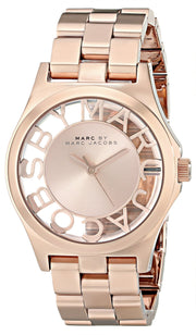  Shop Authentic Marc Jacobs Henry Rose Gold Dial Rose Gold Steel Strap Watch for Women - MBM3293 - Luxxuri