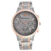  Shop Authentic Emporio Armani Renato Gray Dial Gray Steel Strap Watch For Men - AR11077 - Luxxuri