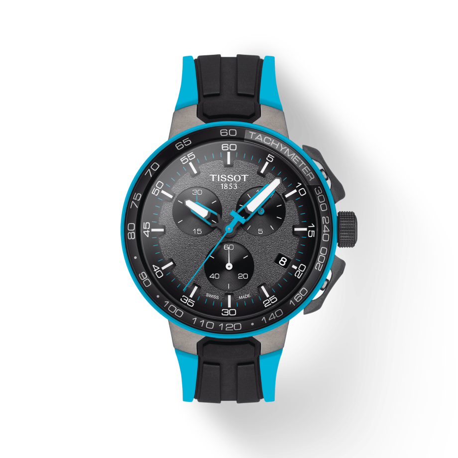  Shop Authentic Tissot T Race Cycling Chronograph Black Dial Two Tone Rubber Strap Watch For Men - T111.417.37.441.05 - Luxxuri