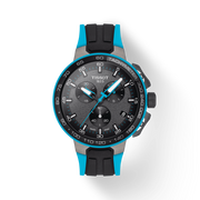  Shop Authentic Tissot T Race Cycling Chronograph Black Dial Two Tone Rubber Strap Watch For Men - T111.417.37.441.05 - Luxxuri