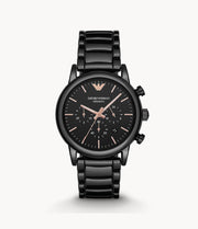  Shop Authentic Emporio Armani Luigi Ceramic Chronograph Black Dial Black Strap Watch For Men - AR1509 - Luxxuri