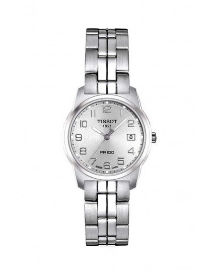  Shop Authentic Tissot T Classic PR100 Silver Dial Silver Steel Strap Watch For Women - T049.210.11.032.00 - Luxxuri