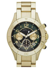  Shop Authentic Marc Jacobs Rock Chronograph Black Dial Gold Steel Strap Watch for Women - MBM3253 - Luxxuri