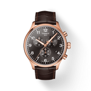  Shop Authentic Tissot Chrono XL Black Dial Brown Leather Strap Watch For Men - T116.617.36.057.01 - Luxxuri