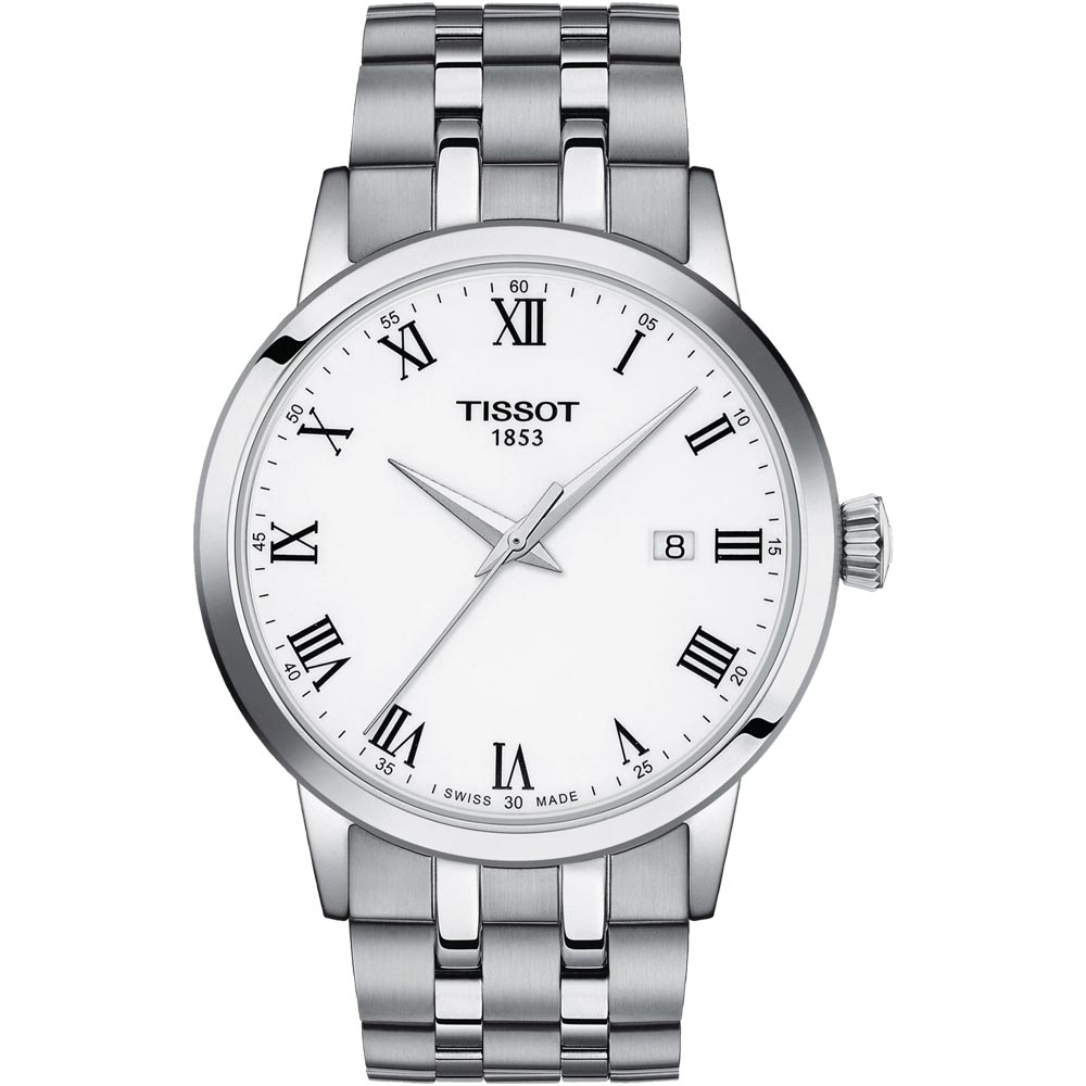  Shop Authentic Tissot T Classic Dream White Dial Silver Steel Strap Watch For Men - T129.410.11.013.00 - Luxxuri