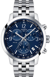  Shop Authentic Tissot PRC 200 Chronograph Quartz Blue Dial Silver Steel Strap Watch For Men - T114.417.11.047.00 - Luxxuri