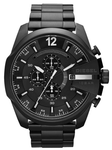 Shop Authentic Diesel Mega Chief Chronograph Black Steel Strap Watch For Men - DZ4283 - Luxxuri