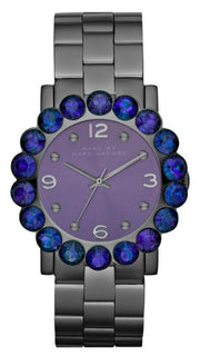  Shop Authentic Marc Jacobs Amy Purple Dial Black Steel Strap Watch for Women - MBM3224 - Luxxuri