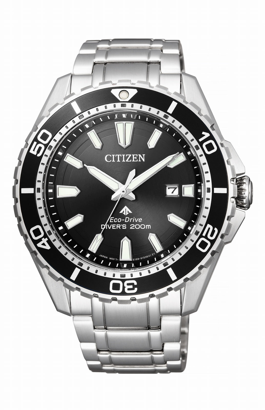  Shop Authentic Citizen Promaster Diver Chronograph Black Dial Silver Steel Strap Watch For Men - BN0190-82E - Luxxuri