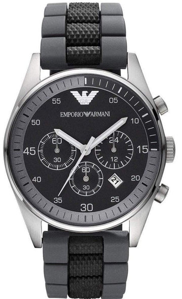  Shop Authentic Emporio Armani Sportivo Black Dial Two Tone Ceramic Bracelet Watch For Men - AR5866 - Luxxuri