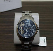  Shop Authentic Fossil Grant Twist Multifunction Blue Dial Grey Steel Strap Watch for Men - ME1146 - Luxxuri