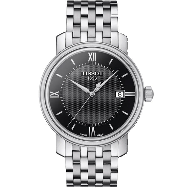  Shop Authentic Tissot T Classic Bridgeport Black Dial Silver Steel Strap Watch For Men - T097.410.11.058.00 - Luxxuri