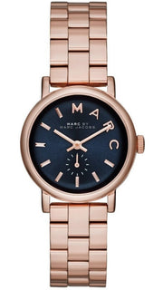  Shop Authentic Marc Jacobs Baker Navy Blue Dial Rose Gold Steel Strap Watch for Women - MBM3332 - Luxxuri