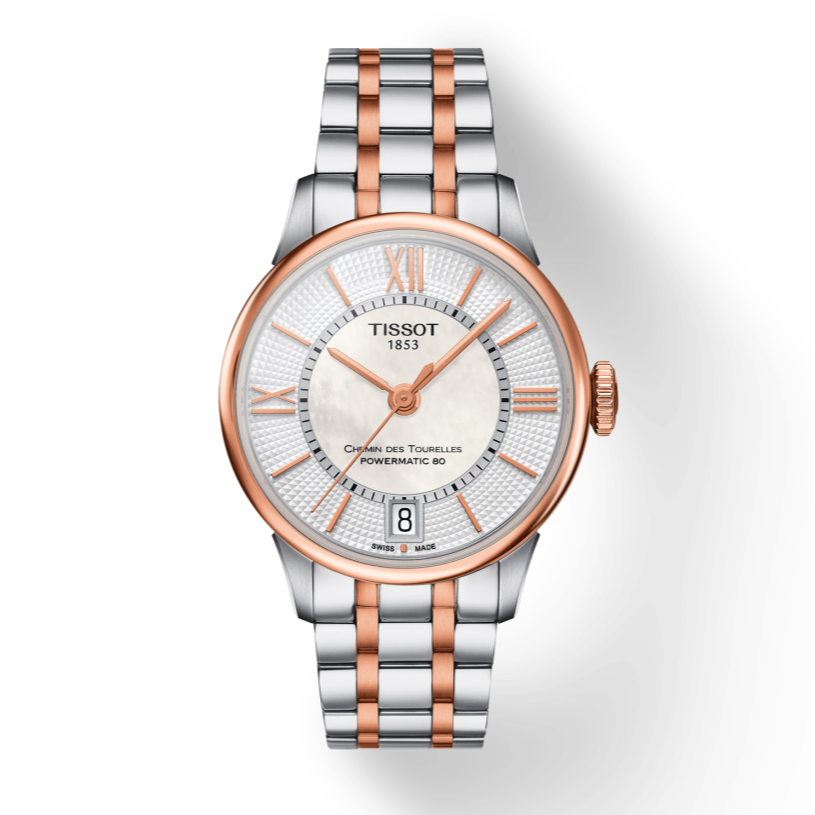  Shop Authentic Tissot Chemin Des Tourelles Powermatic 80 Lady Silver Dial Two Tone Steel Strap Watch For Women - T099.207.22.118.02 - Luxxuri