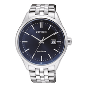  Shop Authentic Citizen Eco Drive Blue Dial Silver Steel Strap Watch For Men - BM7250-56L - Luxxuri