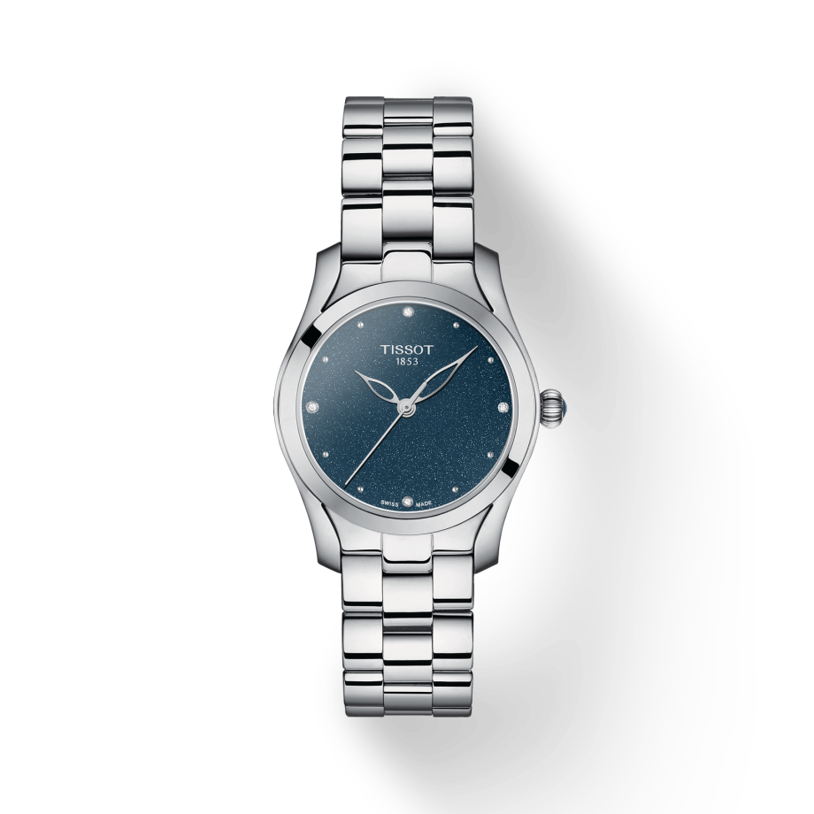  Shop Authentic Tissot T Wave II Blue Dial Silver Steel Strap Watch For Women - T112.210.11.046.00 - Luxxuri