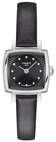  Shop Authentic Tissot Lovely Square Quartz Diamonds Black Dial Black Leather Strap Watch For Women - T058.109.16.056.00 - Luxxuri