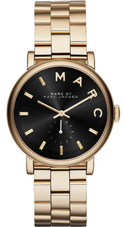  Shop Authentic Marc Jacobs Baker Black Dial Gold Steel Strap Watch for Women - MBM3355 - Luxxuri