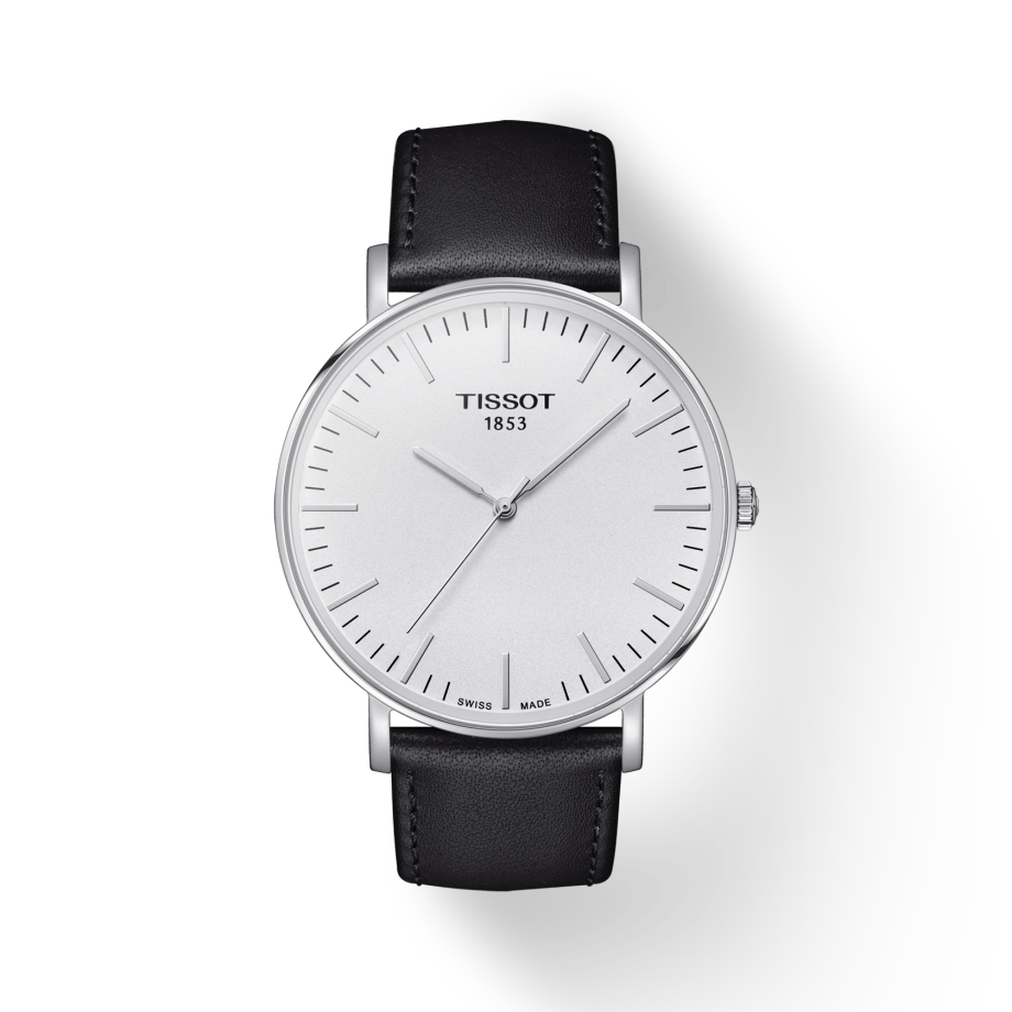 Shop Authentic Tissot T Classic Everytime Large White Dial Black Leather Strap Watch For Men - T109.610.16.031.00 - Luxxuri