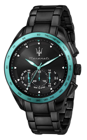  Shop Authentic Maserati Traguardo Aqua Edition Black Dial Black Steel Strap Watch For Men - R8873644002 - Luxxuri