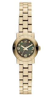  Shop Authentic Marc Jacobs Amy Mother of Pearl Black Dial Gold Steel Strap Watch for Women - MBM3275 - Luxxuri
