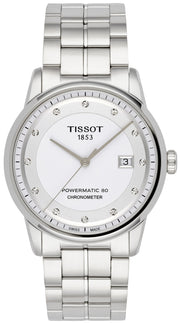  Shop Authentic Tissot T Classic Luxury Powermatic 80 White Dial Silver Steel Strap Watch For Men - T086.408.11.016.00 - Luxxuri