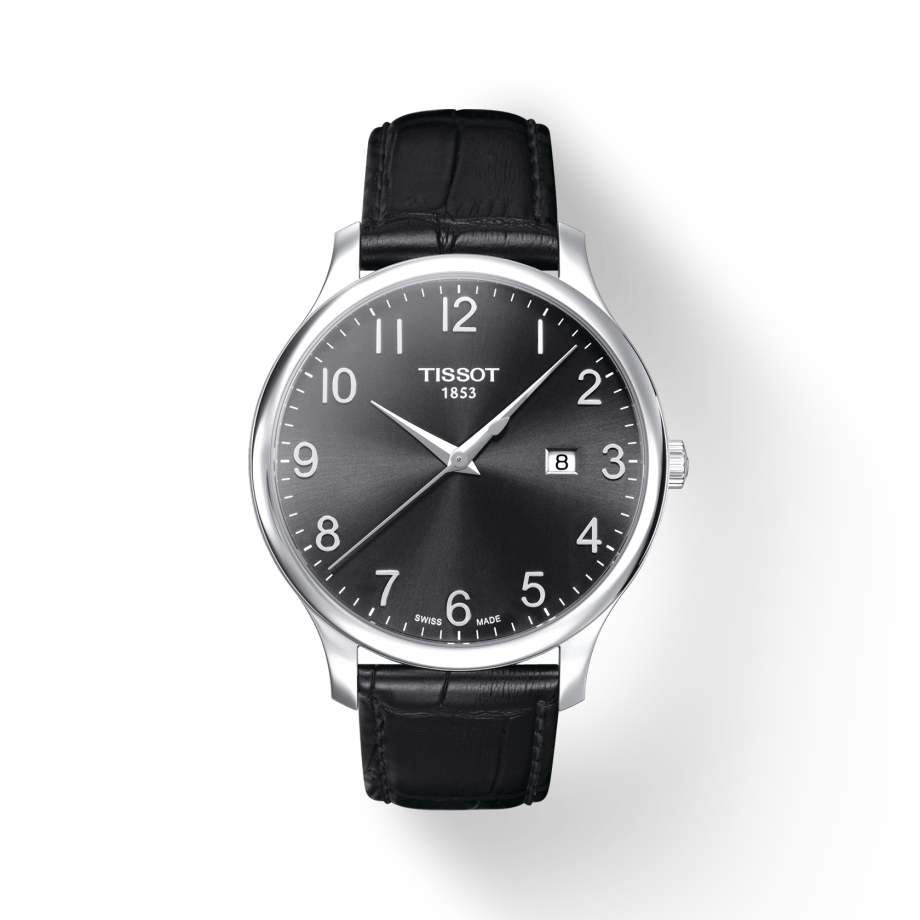  Shop Authentic Tissot T Classic Tradition Black Dial Black Leather Strap Watch For Men - T063.610.16.052.00 - Luxxuri