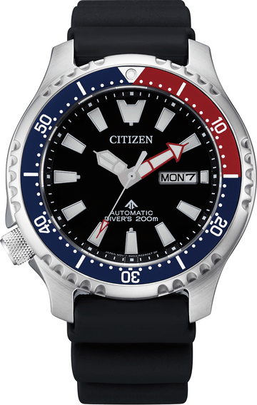  Shop Authentic Citizen Promaster Automatic 200M Diver Fugu Limited Edition Black Dial Black Rubber Strap Watch For Men - NY0110 - Luxxuri