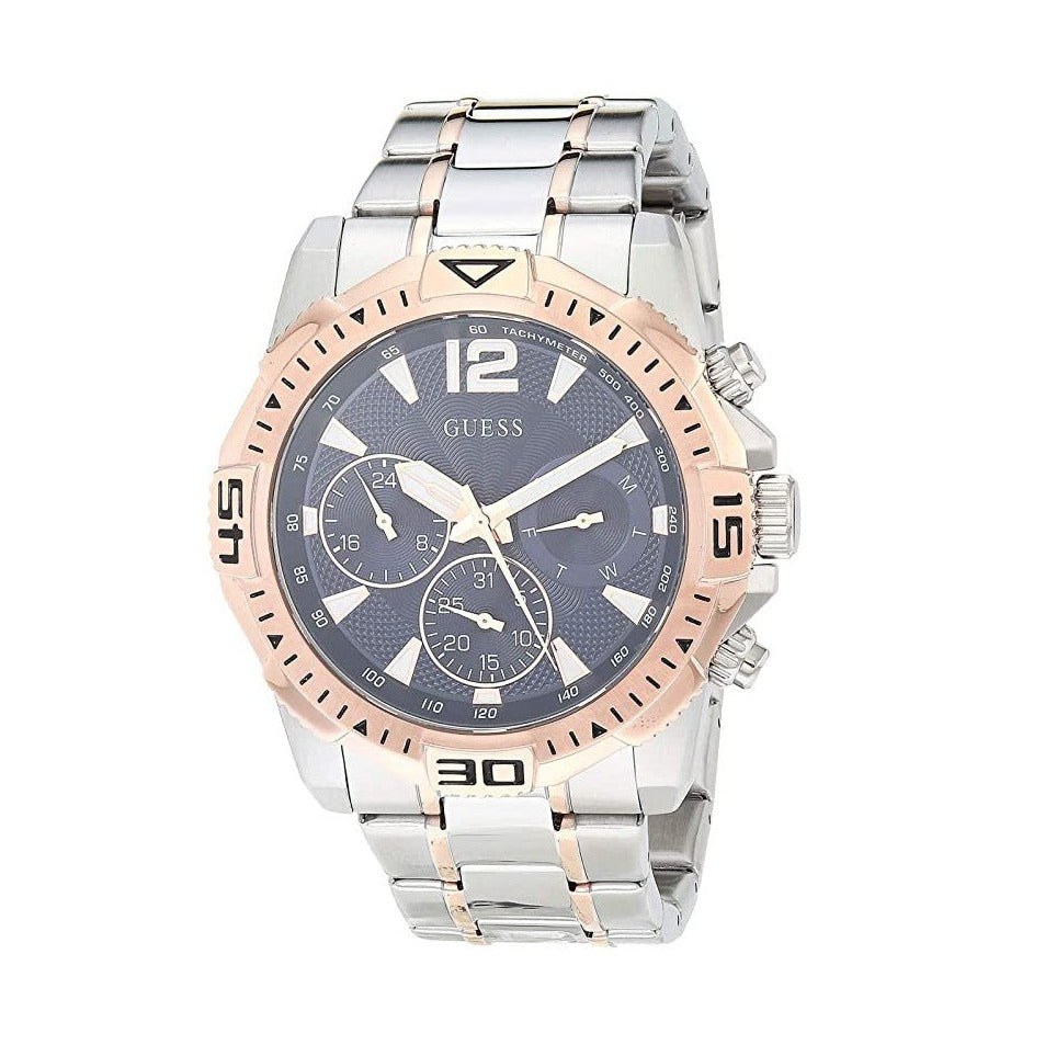  Shop Authentic Guess Commander Chronograph Blue Dial Two Tone Steel Strap Watch for Men - GW0056G5 - Luxxuri