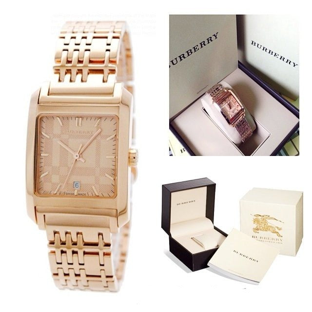  Shop Authentic Burberry Nova Check Quartz Rose Gold Dial Rose Gold Steel Strap Watch for Women - BU1578 - Luxxuri