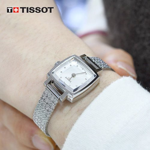  Shop Authentic Tissot Lovely Square Silver Dial Silver Mesh Bracelet Watch For Women - T058.109.11.036.00 - Luxxuri
