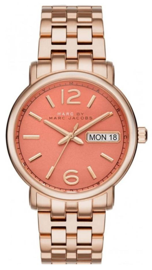  Shop Authentic Marc Jacobs Fergus Orange Dial Rose Gold Steel Strap Watch for Women - MBM8648 - Luxxuri
