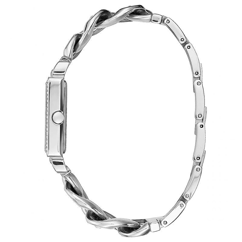  Shop Authentic Guess Vanity Diamonds White Dial Silver Steel Strap Watch for Women - W1030L1 - Luxxuri