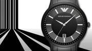  Shop Authentic Emporio Armani Renato Quartz Black Dial Black Steel Strap Watch For Men - AR11079 - Luxxuri