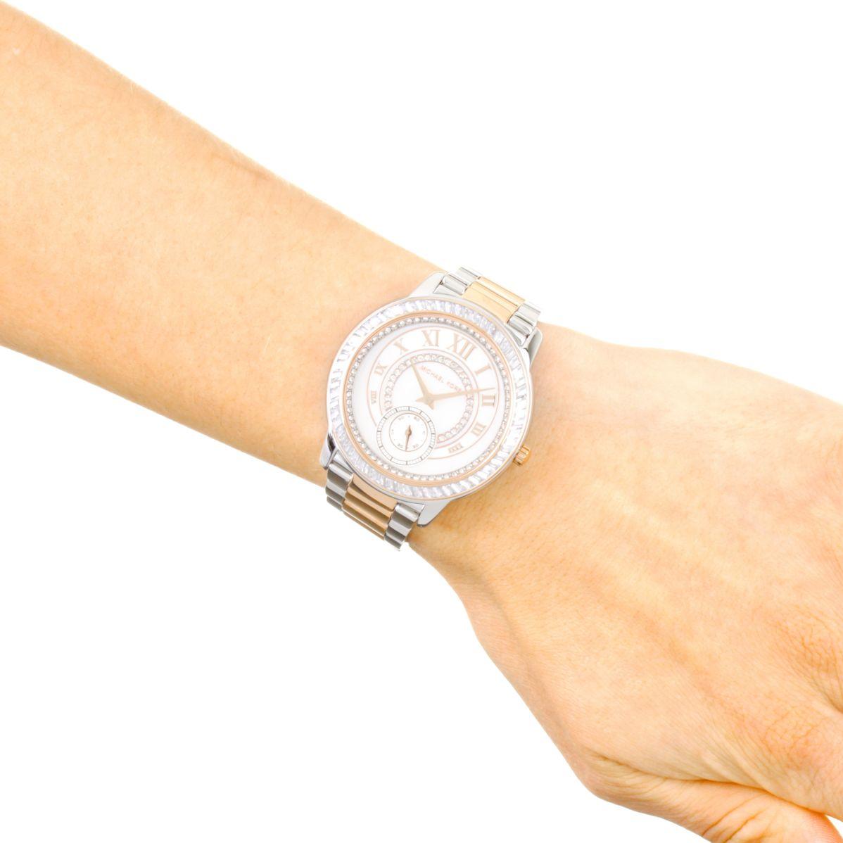  Shop Authentic Michael Kors Madelyn Silver Dial Two Tone Steel Strap Watch for Women - MK6288 - Luxxuri