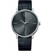  Shop Authentic Calvin Klein Accent Black Dial Black Leather Strap Watch for Men - K2Y211C3 - Luxxuri